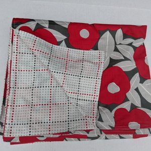 notNeutral Poppy Floral Duvet Cover Twin Multicolor Reversible 100% Cotton